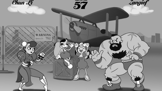 <em>Street Fighter</em> As A Black-and-White Disney Cartoon